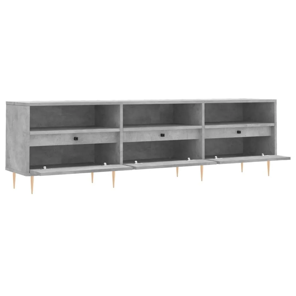 Supporto TV 150cm Grigio Cemento | Mobile Multimediale Low Profile - 6