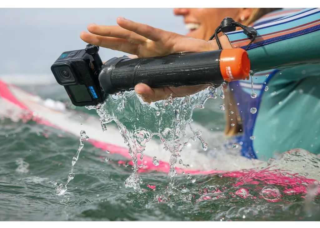 Perche flottante The Handler avec base orange visible pour GoPro HERO - 5