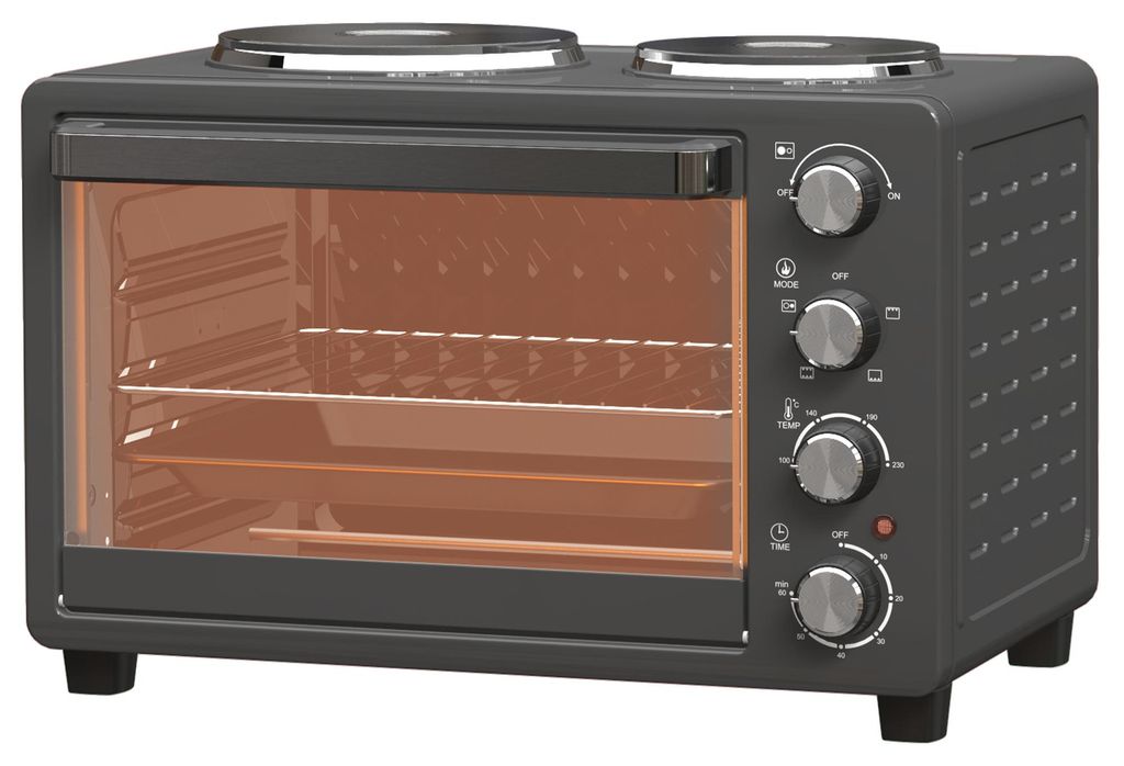 Mini-four HOMCOM 28 L, 2600 W, 100-230 °C, minuterie 60 Image du produit 