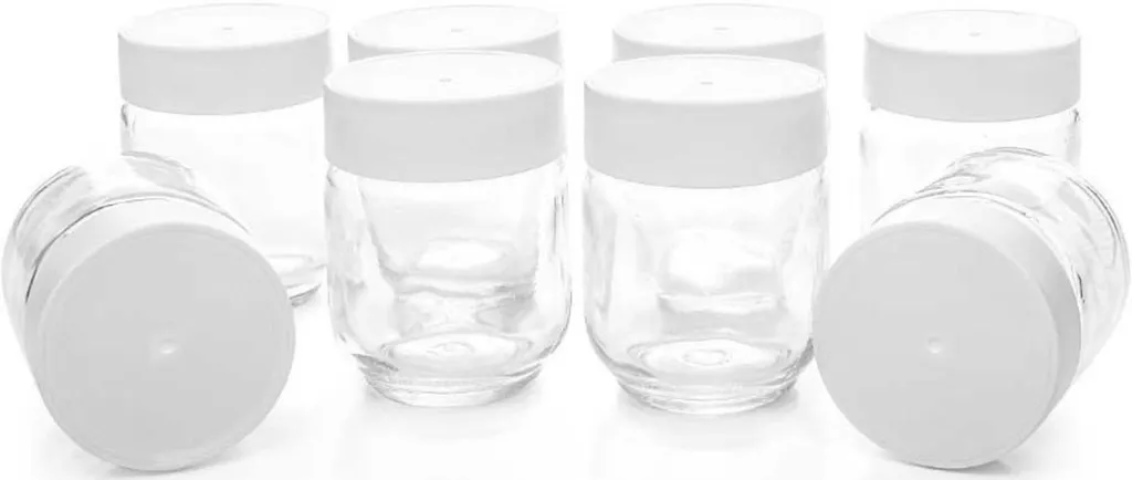 Rommelsbacher JG 8 Set 8 Vasetti Ricambio 150ml per Yogurtiera JG 40