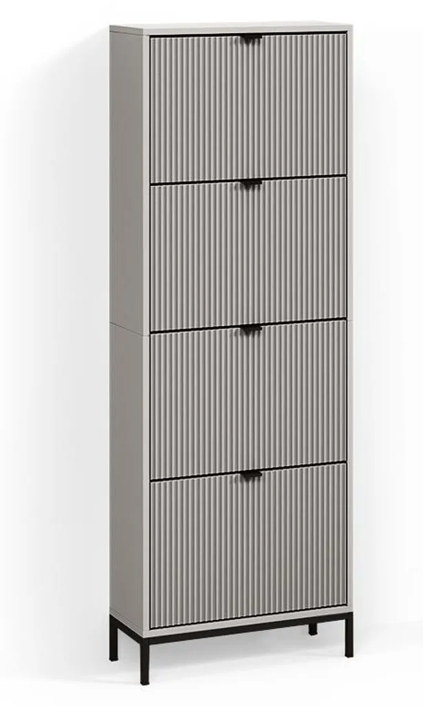 Gagnez de la place avec le meuble chaussures Livinity Aterno Gris 60x168 cm
