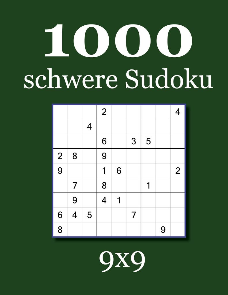 1000 schwere Sudoku 9x9 Produktbild 