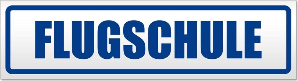Flugschule Magnetschild Schild magnetisch