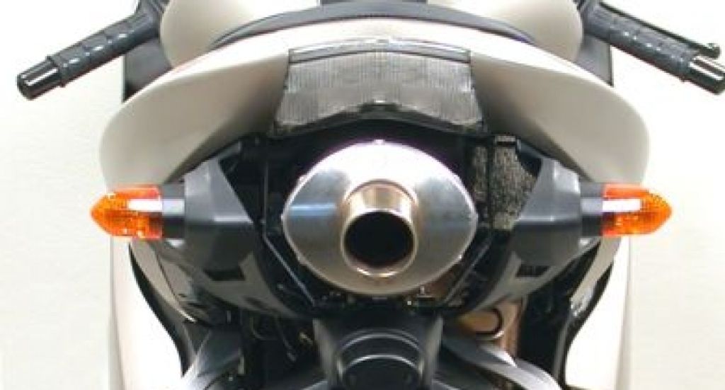 Endschalldämpfer Maxi Race-Tech Aluminium, Edelstahl-Endkappe Arrow mit ABE für Kawasaki ZX-6R 636 ccm Bj. 2005 - 2006