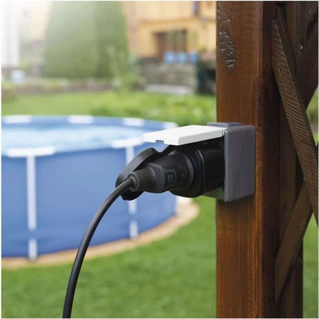 EMOS GoSmart Wifi čierna zásuvka s krytkou IP44 P5552 Obrázok produktu 9