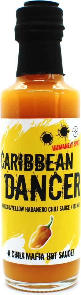 Caribbean Dancer 100ml Chili Mafia Hot Sauce - 7 von 10 scharf - Mango Habanero