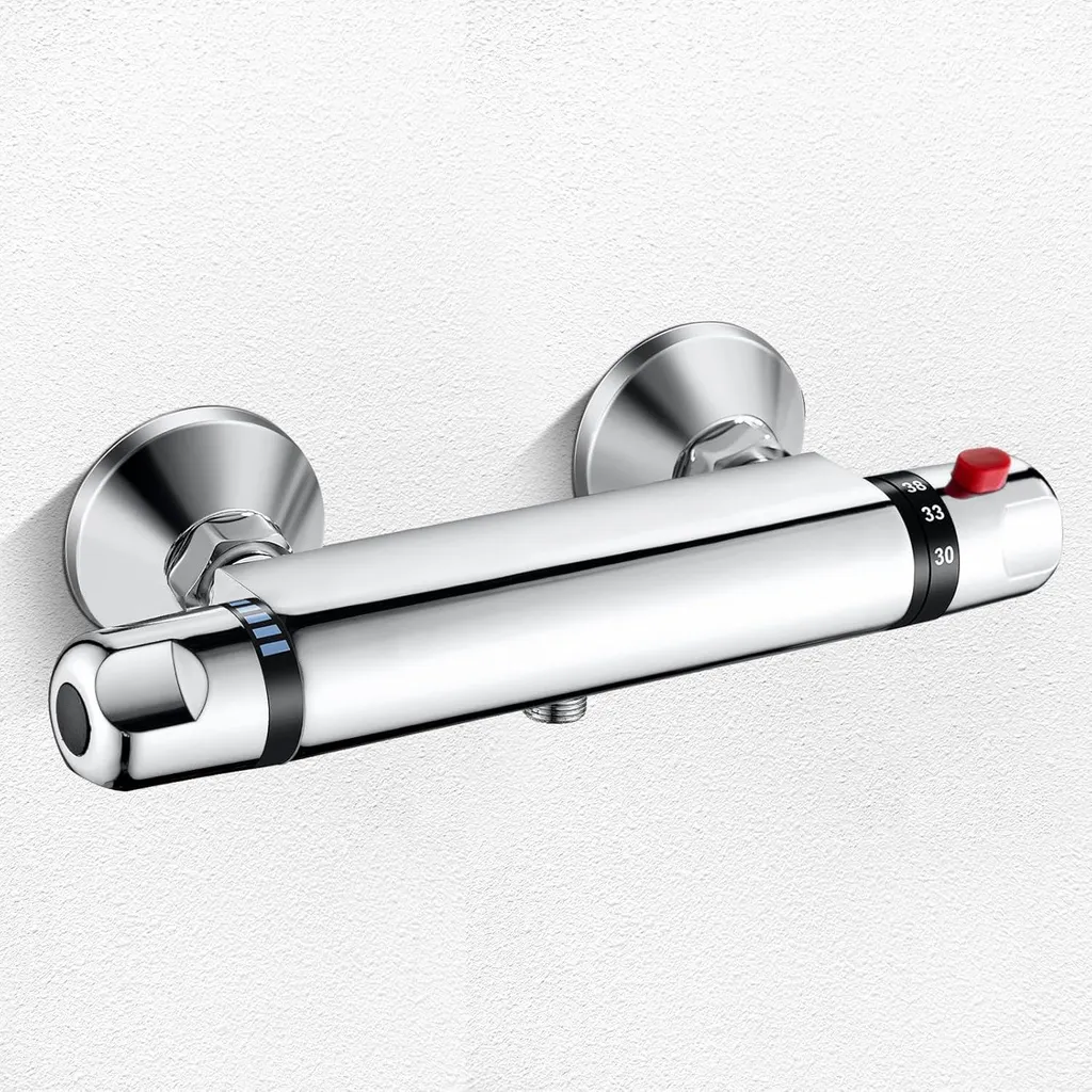 Miscelatore Termostatico Doccia Namuoto Cromo 38°C: Sicurezza e Relax