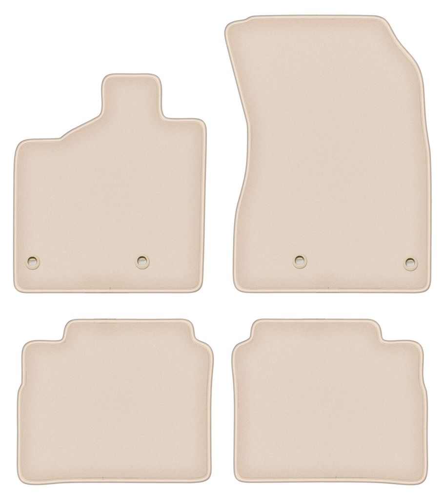 DURBAN Beige Velours-Fußmatten-Set für MG 4 Elektro (2022-)
