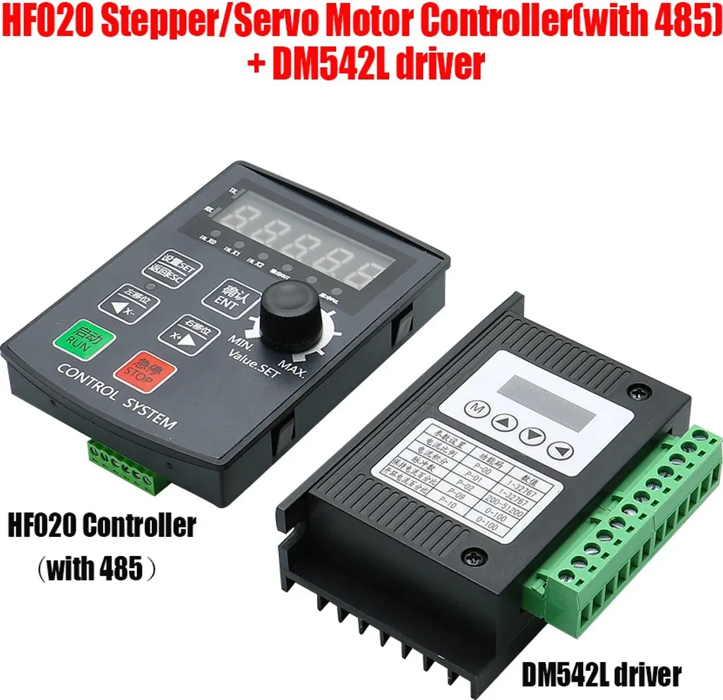 Module de Commande Pas à Pas Kaki, Réglage Vitesse et Sens - 5/24V - 2