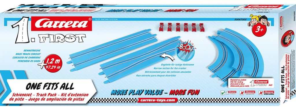 Track Accessories - CARRERA First - Single Extension Pack - Productafbeelding 