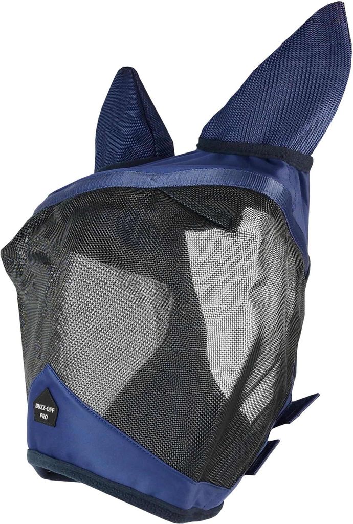 Bucas Fliegenmaske Buzz-Off Pro , Fliegenschutz, Farbe:Navy/Black, Größe:L