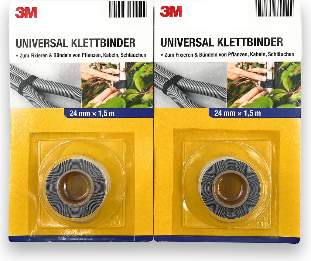 2 Stück 3M Universal Klettbinder 24 mm x 1,5 m