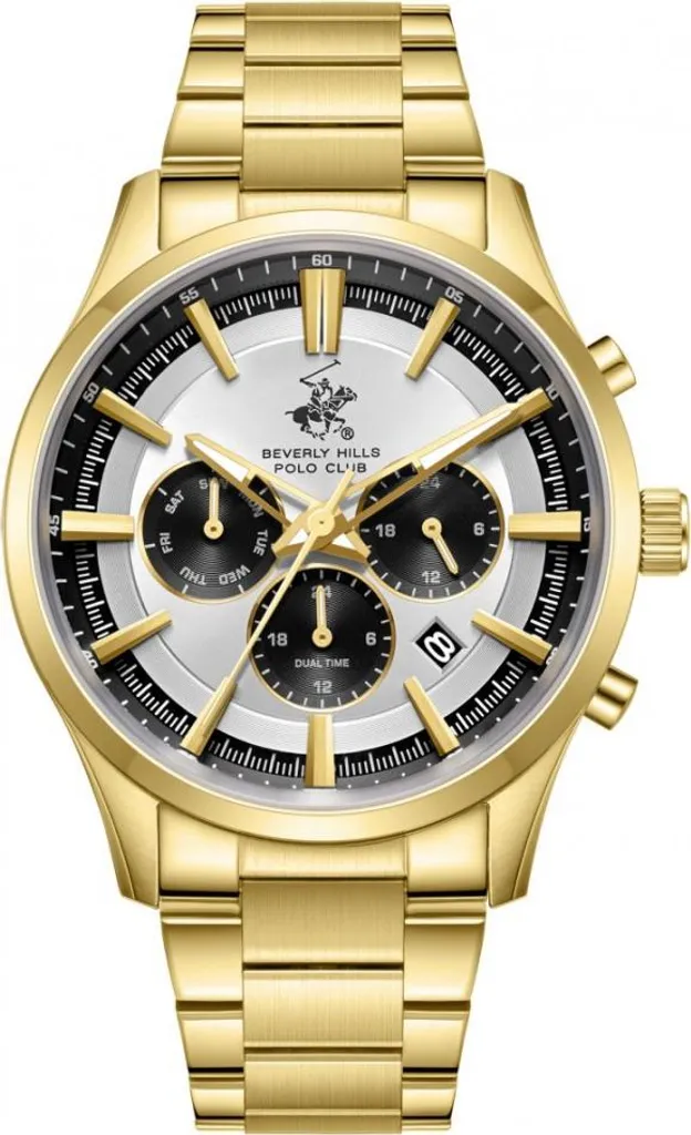 Montre Homme Dorée Inoxydable Beverly Hills - Style Durable et Chic