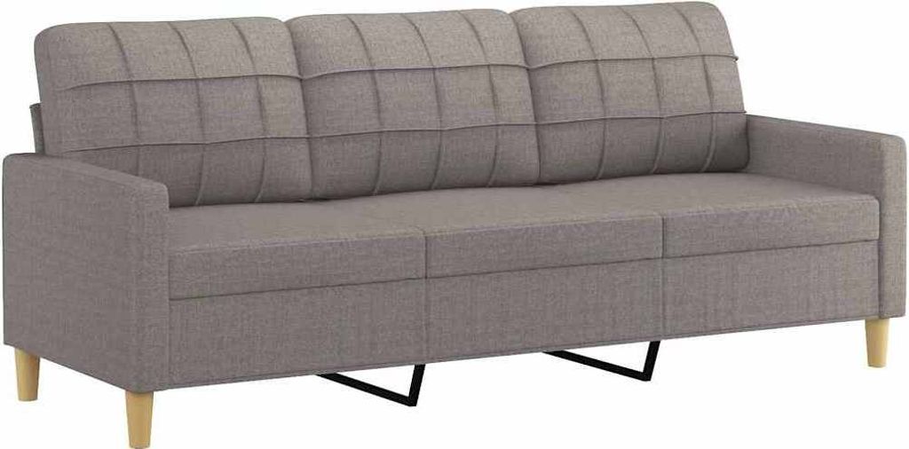 vidaXL 3-miestna pohovka Taupe 180 cm Látka Obrázok produktu 