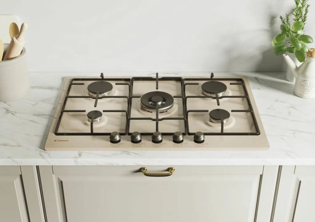 Table gaz Candy Classic CHW7AV4WGT Avena 5 feux encastrable 74 cm - 2