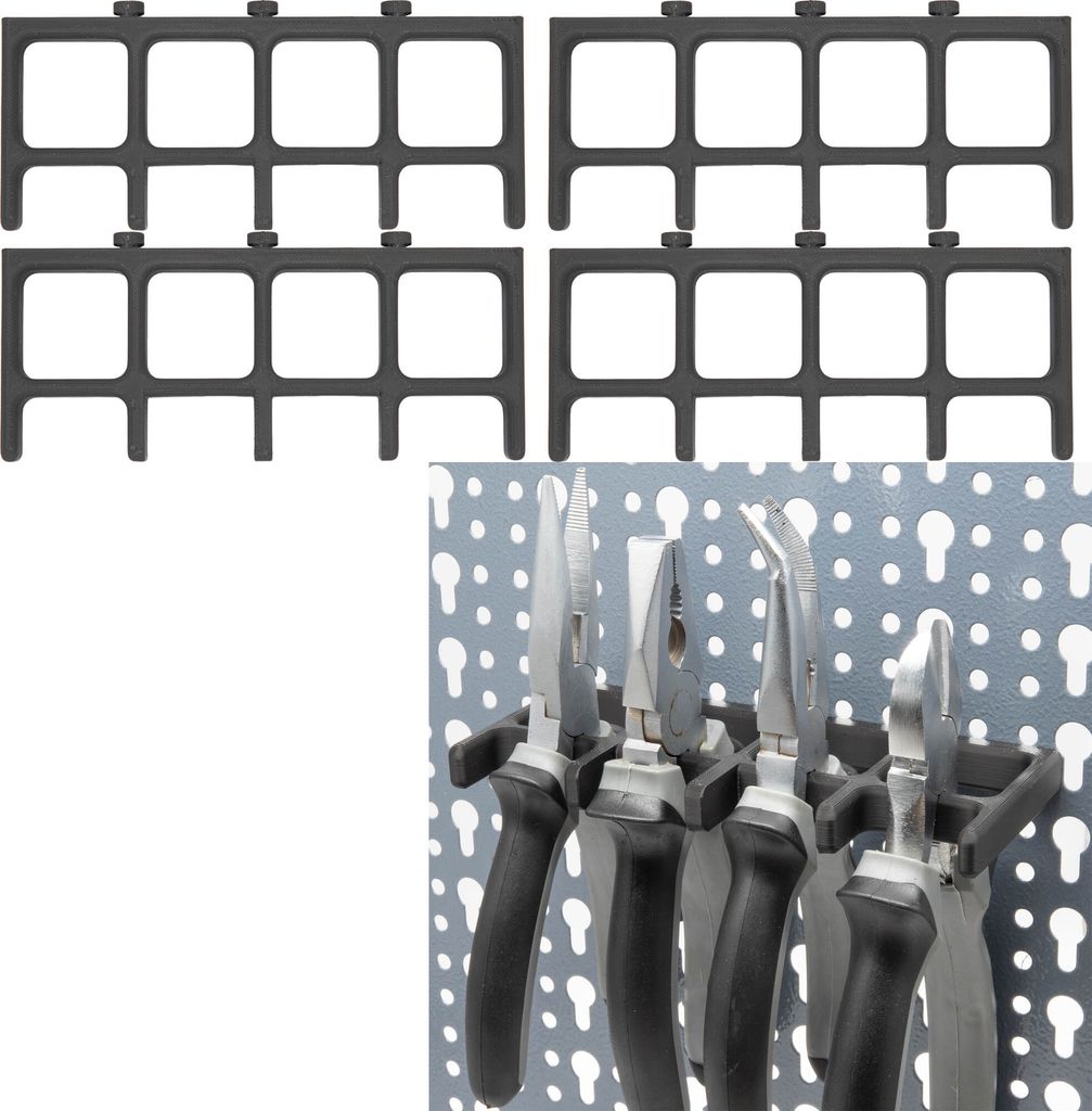 4x Zangen Halter für Küpper Lochwand Werkzeughalter Universal Halter Werkzeugwand