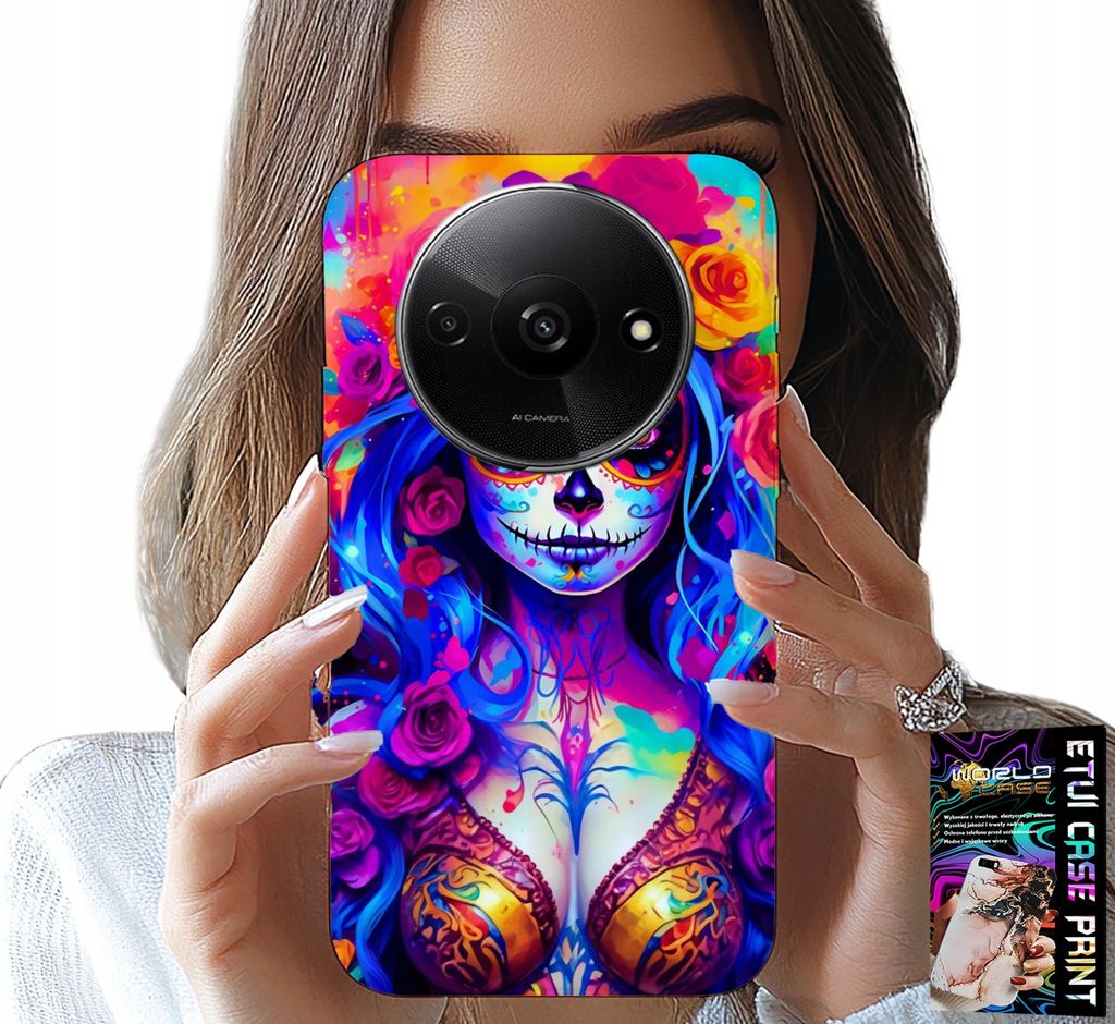 Fall Für Xiaomi Redmi A3 - Mexikanische Bunte Königin Des Todes