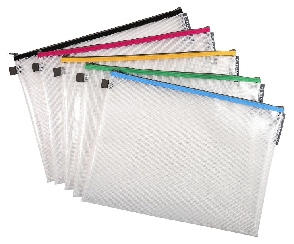 Exacompta Tasche EVA Reißverschluss elastisch PP DIN A3 Produktbild 