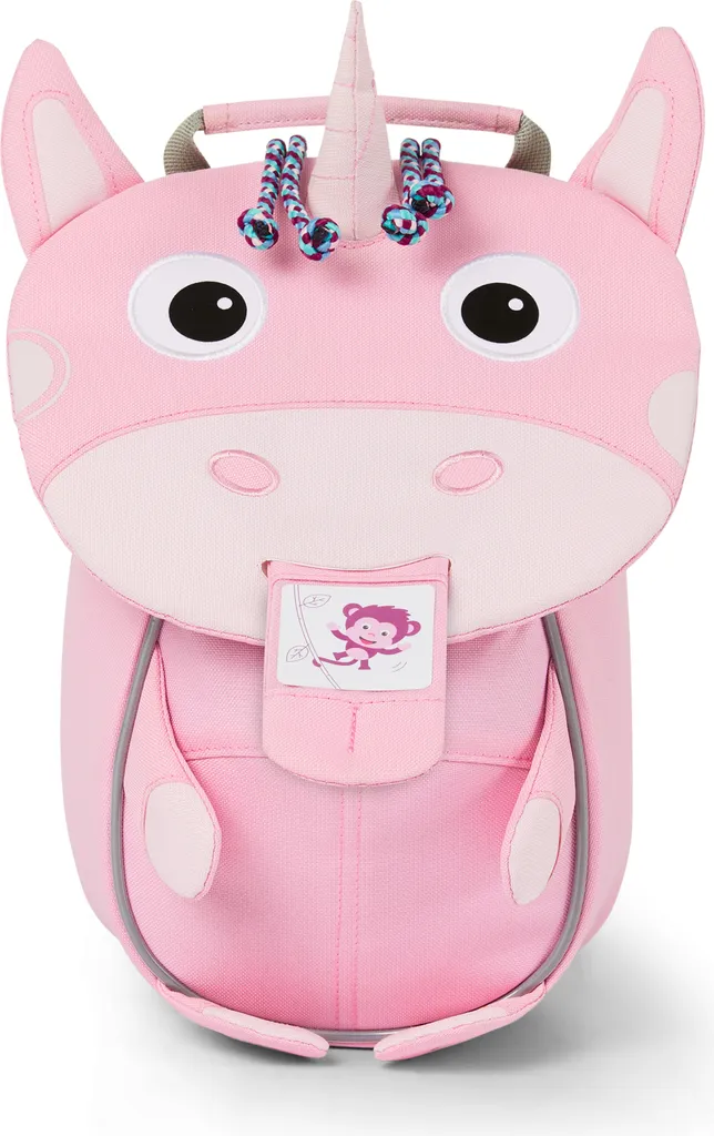 Petit sac à dos Licorne Affenzahn rose avec détails réfléchissants 4L