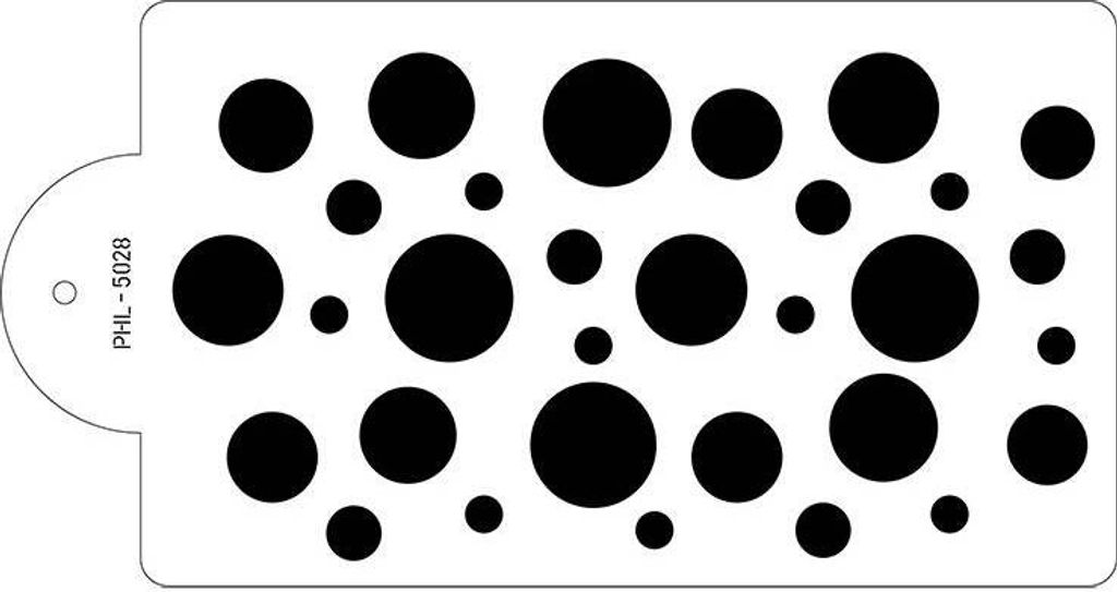 Kuchenschablone Dot Design zum Dekorieren von Kuchen und Torten, 40x21 cm