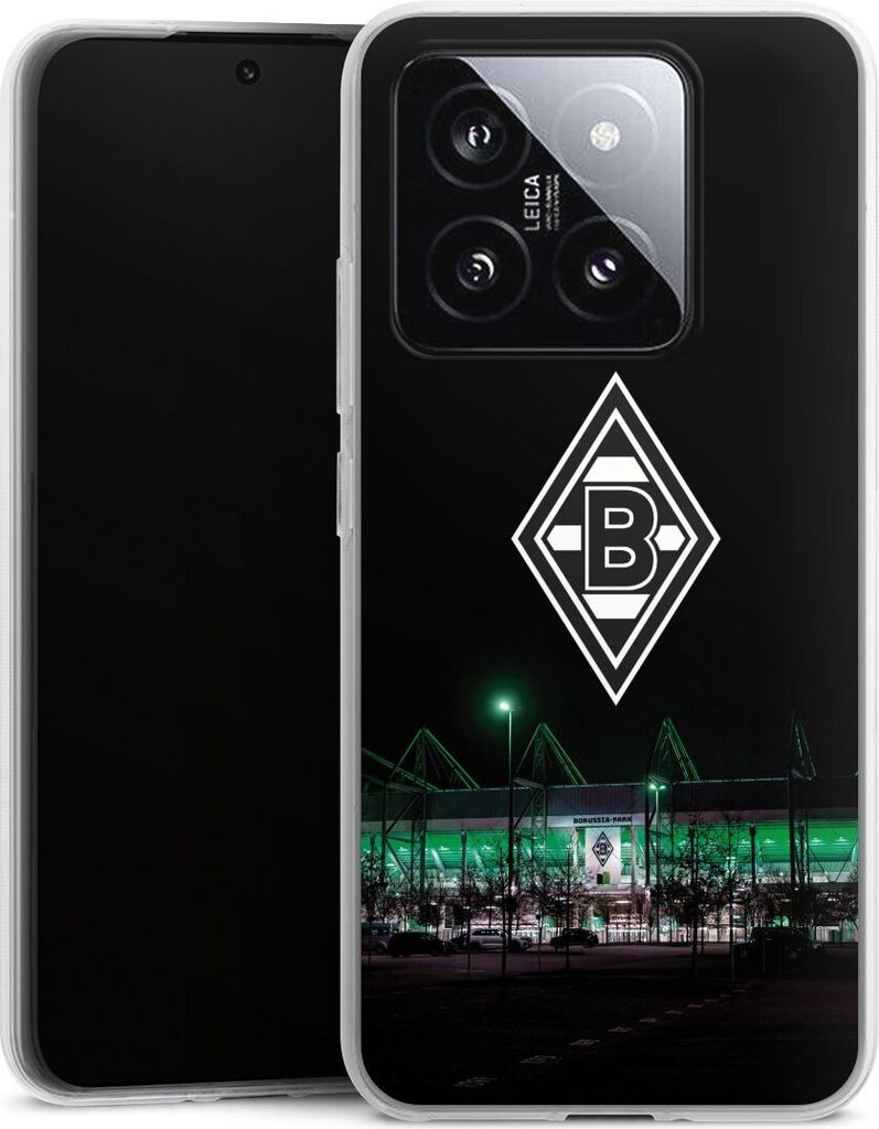 DeinDesign Handyhülle für Xiaomi 14 Silikon Hülle Case Smartphone Schutzhülle Borussia Mönchengladbach Offizielles Lizenzprodukt Stadion