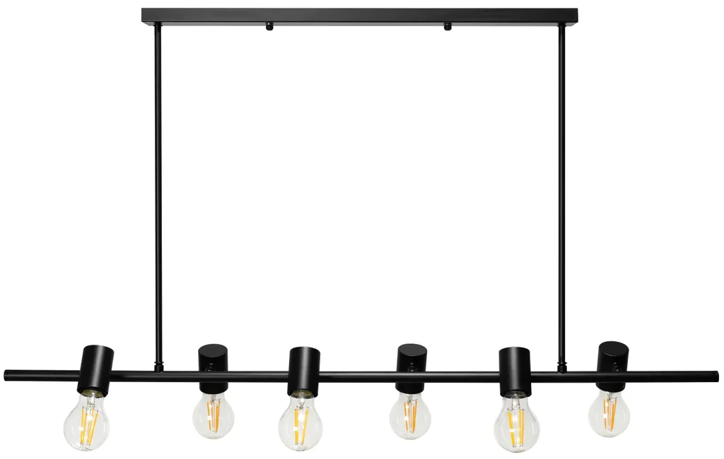 Luminaire Grande Pièce Toolight APP480-6CP Noir pour Manque de Jour