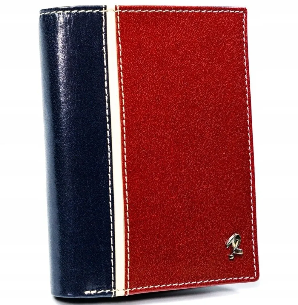 Rovicky Portafoglio Uomo in Pelle Bicolore - Slim Verticale con RFID