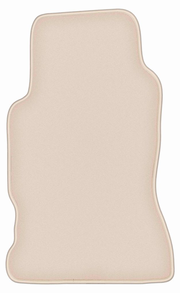 DURBAN Beige Velours-Fahrerfußmatte für Honda Legend II Coupé (1991-1996)