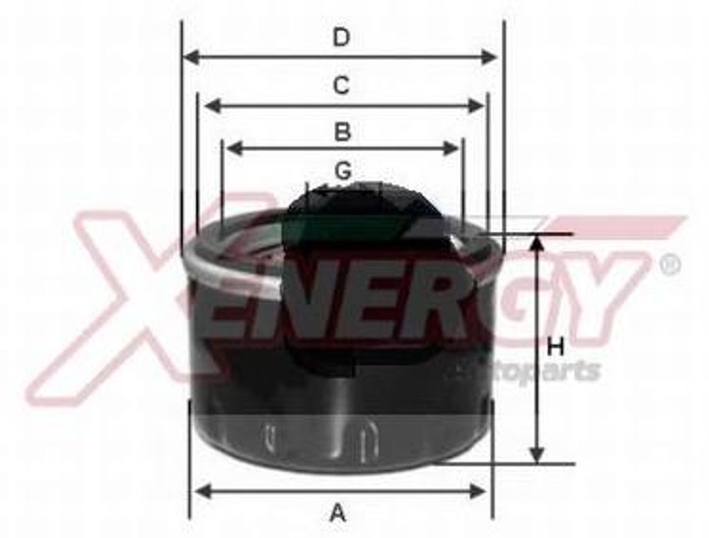 Ölfilter AP XENERGY X1544400 Anschraubfilter für FIAT Panda Schrägheck (141) COUPE (FA/175) TIPO (160) 127 Schrägheck (127) CROMA (154) 131 Lim...