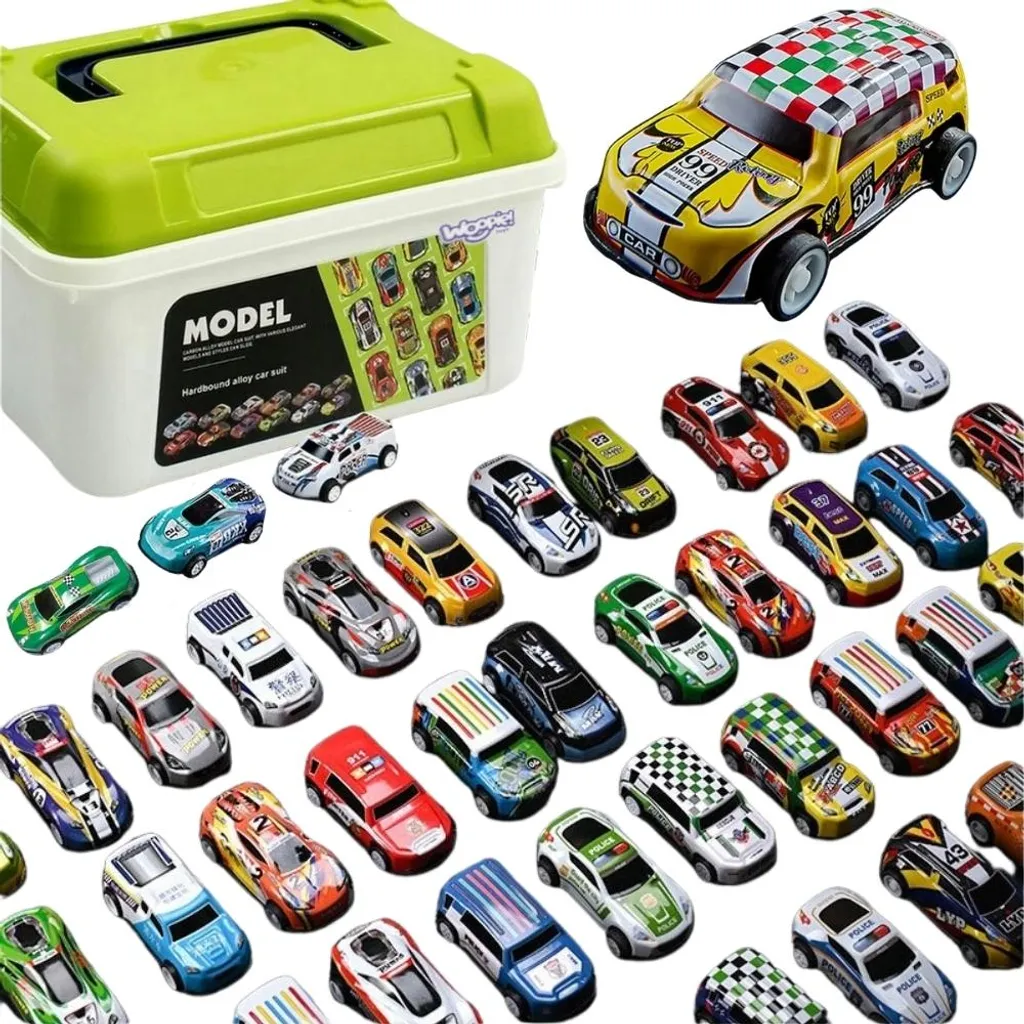 WOOPIE Coffret de 30 Voitures de Course pour Enfants Modèle 21458