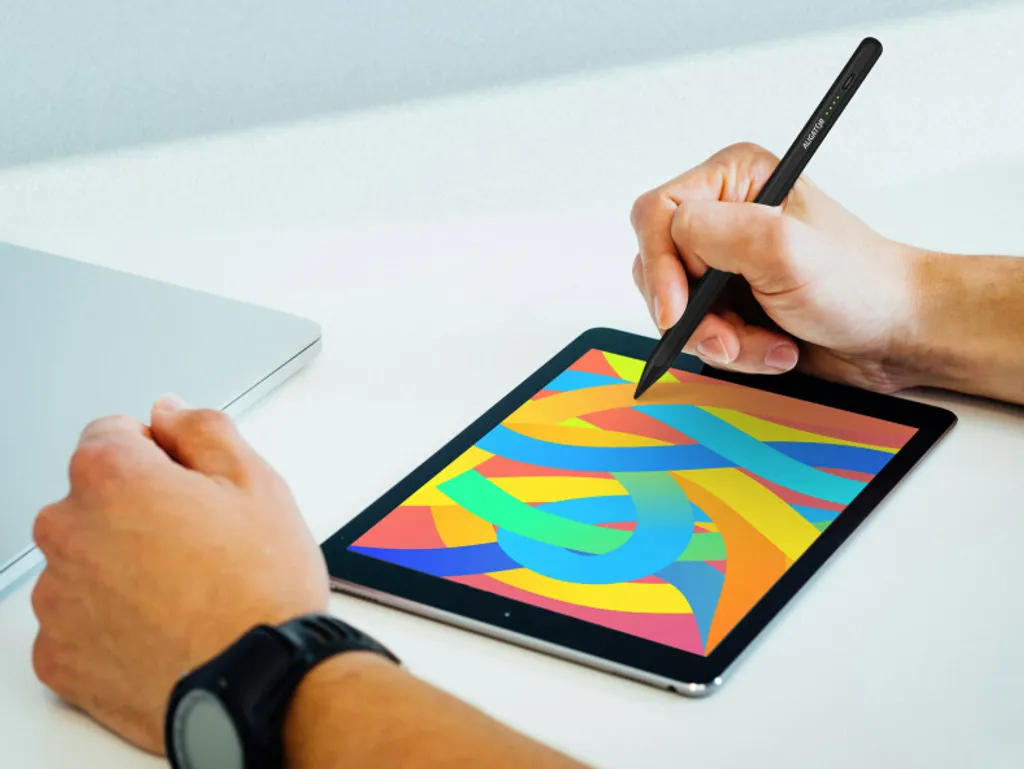 Stylo iPad Aligator Touch Noir : Finis les Décalages avec la Pointe Intelligente
