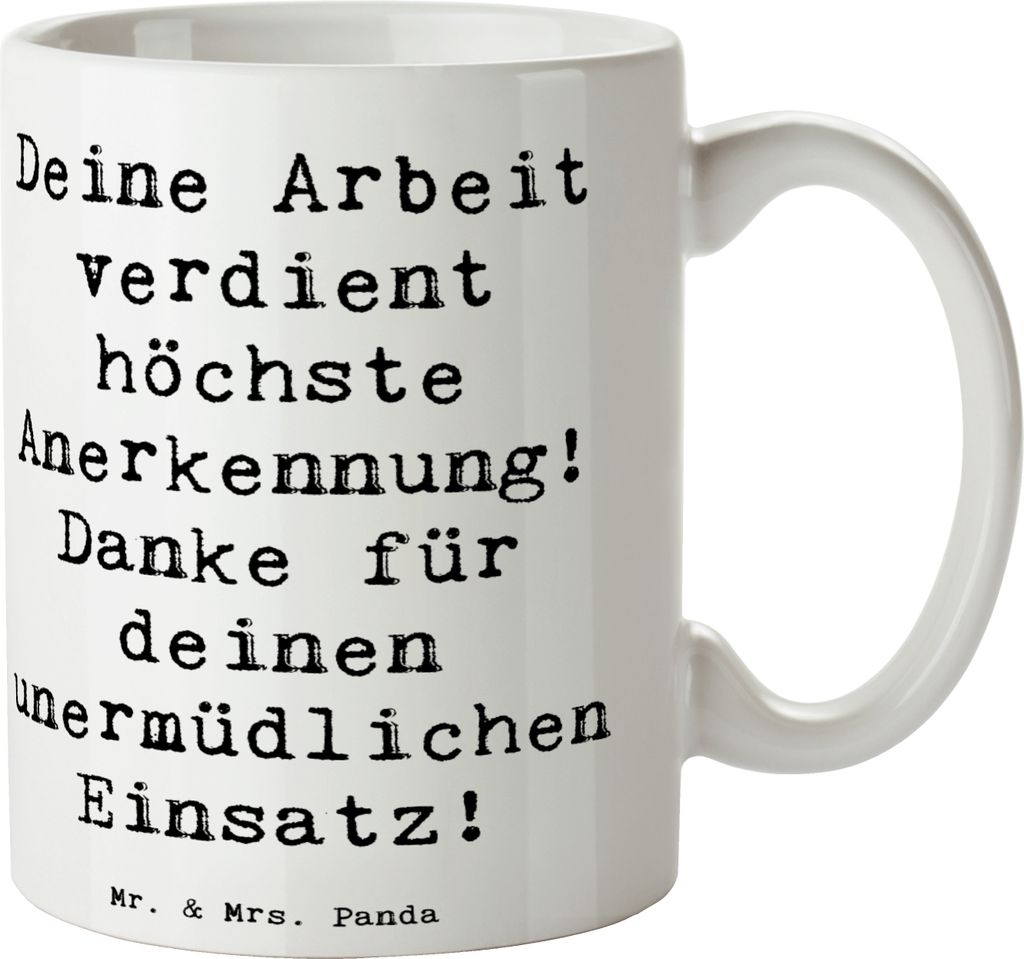 Mr. & Mrs. Panda Tasse Spruch Danke Pflegekraft - Weiß - Geschenk, Kaffeebecher, kaffeetasse bedruckt, Dankeschön, Aufmerksamkeit, Alltagshelden,...