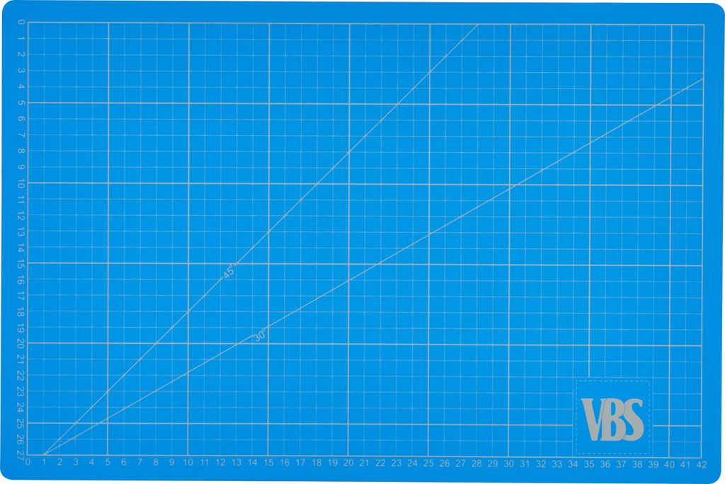 VBS Schneidematte "Hobby", blau 45 x 30 x 0,3 cm Produktbild 
