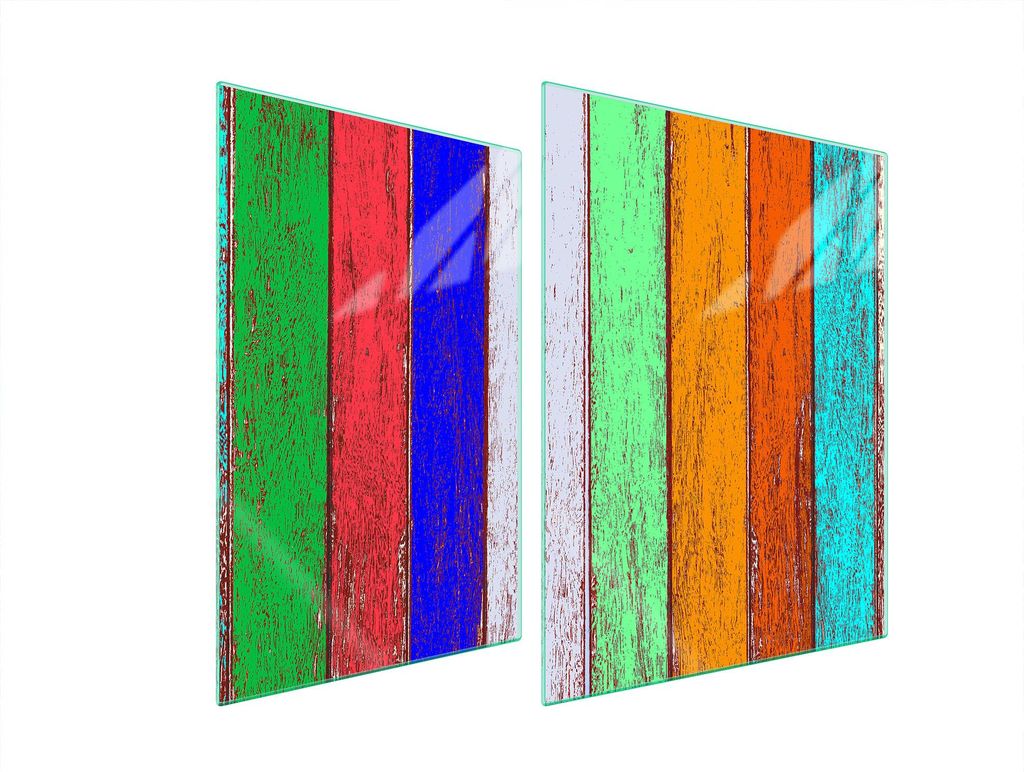 Glasschutzplatte Für Herd 70X52 Farbig