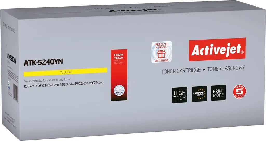 Activejet ATK-5240YN Toner Giallo Compatibile Kyocera TK-5240Y 3K