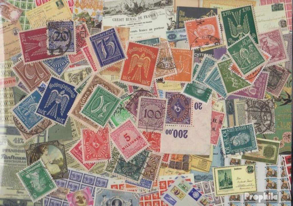 Briefmarken Deutsches Reich 50 verschiedene Marken Produktbild 