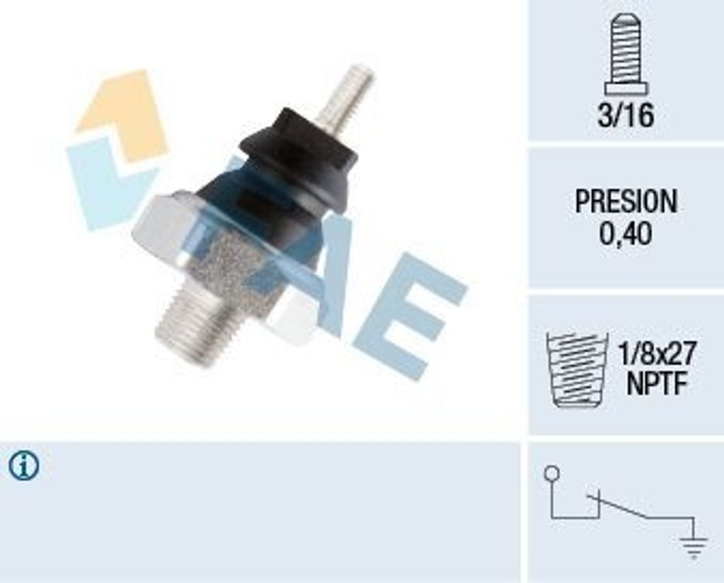 FAE 12180 Öldruckschalter Öldrucksensor für FORD TRANSIT Bus (T) TRANSIT Pritsche/Fahrgestell (T)