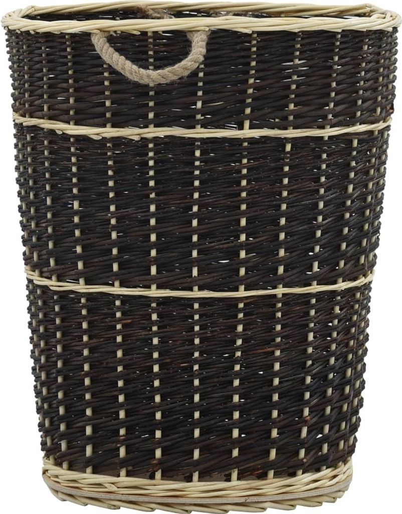 vidaXL Panier à bois avec sangle 57 x 51 x 69 cm osier Image du produit 