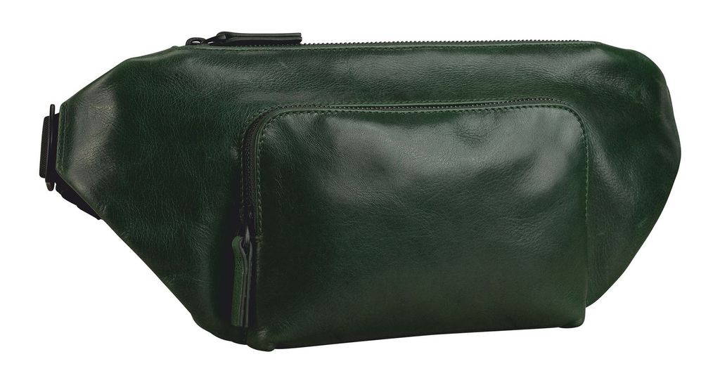 LEONHARD HEYDEN Leder Gürteltasche Umhängetasche Porto Crossbag Bottle Green dunkelgrün