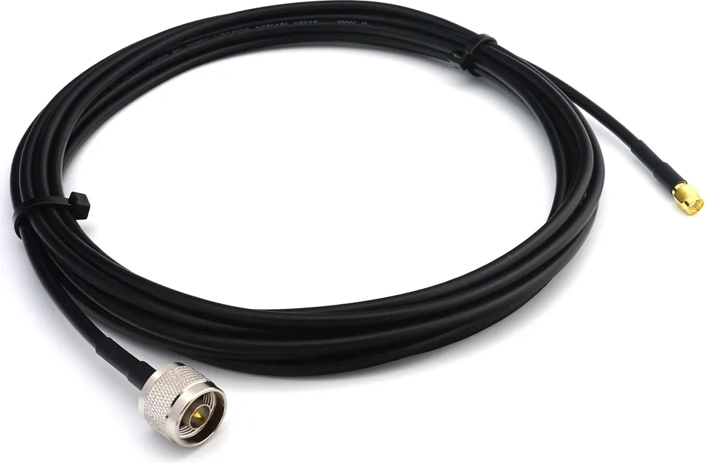 Cavo Coassiale WiFi RG58 50cm RP-SMA-M a N-M | Low Loss 50 Ohm