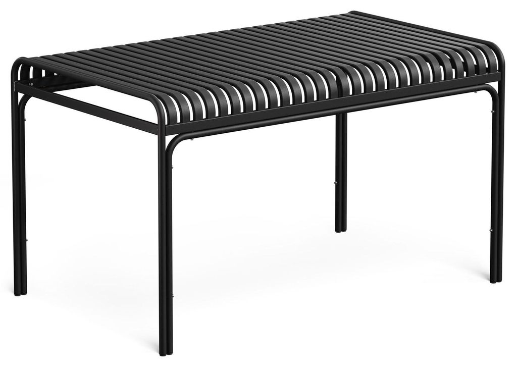 di volio Gartentisch MALIO - 130x80 cm, wetterfester Outdoor-Tisch aus Metall, matt schwarz