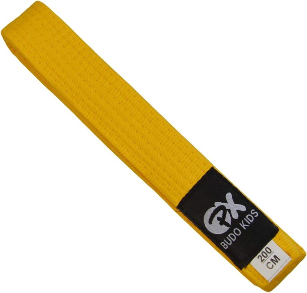 TEKKA BUDO Budogürtel Kids Soft - Verschiedene Farben, Längen - Weicher Farbgürtel für Kinder - Leicht zum Binden - Karate, Judo, Taekwondo, Ka...