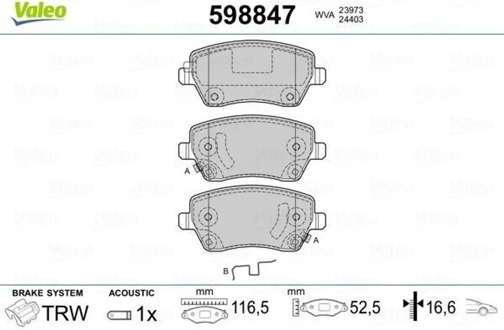 Stop aux sifflements avec les plaquettes de frein avant Valeo 598847 Micra
