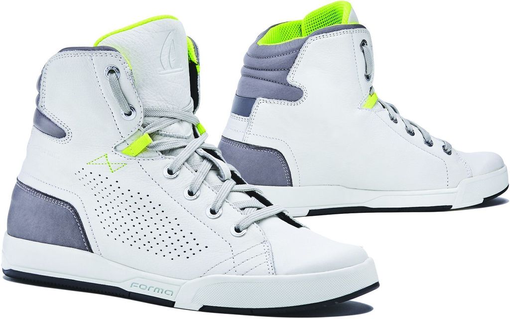 Forma Swift Flow Motorradschuhe Farbe: Weiß/Silber, Grösse: 40