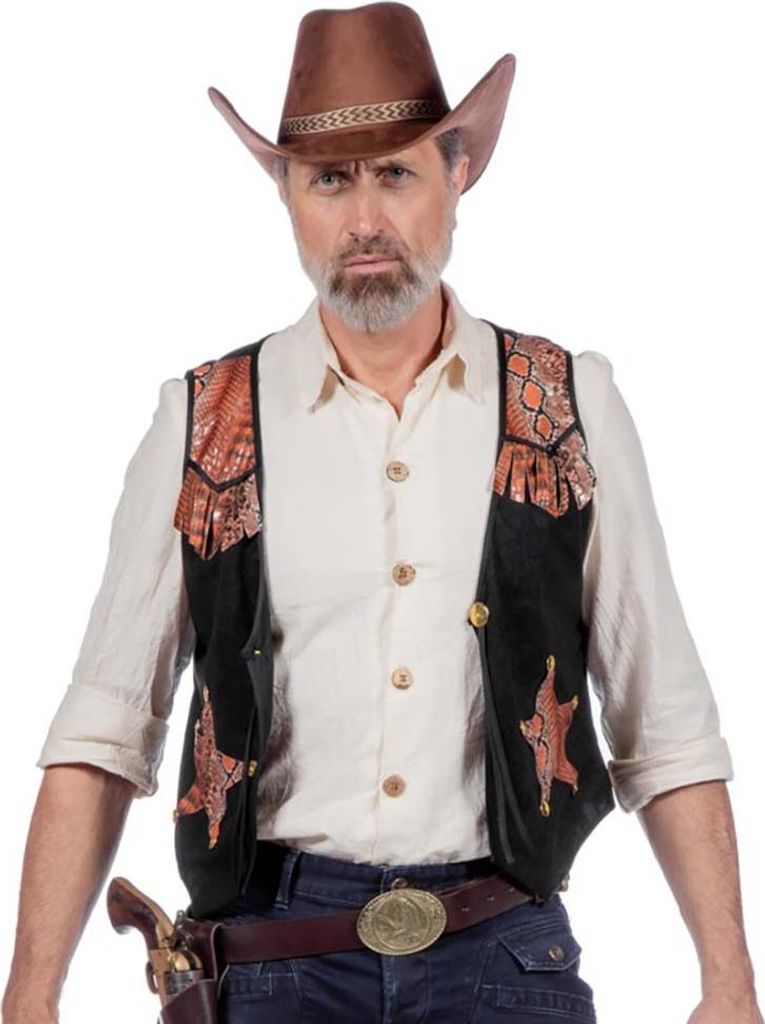 Cowboy Western Weste Herren 56