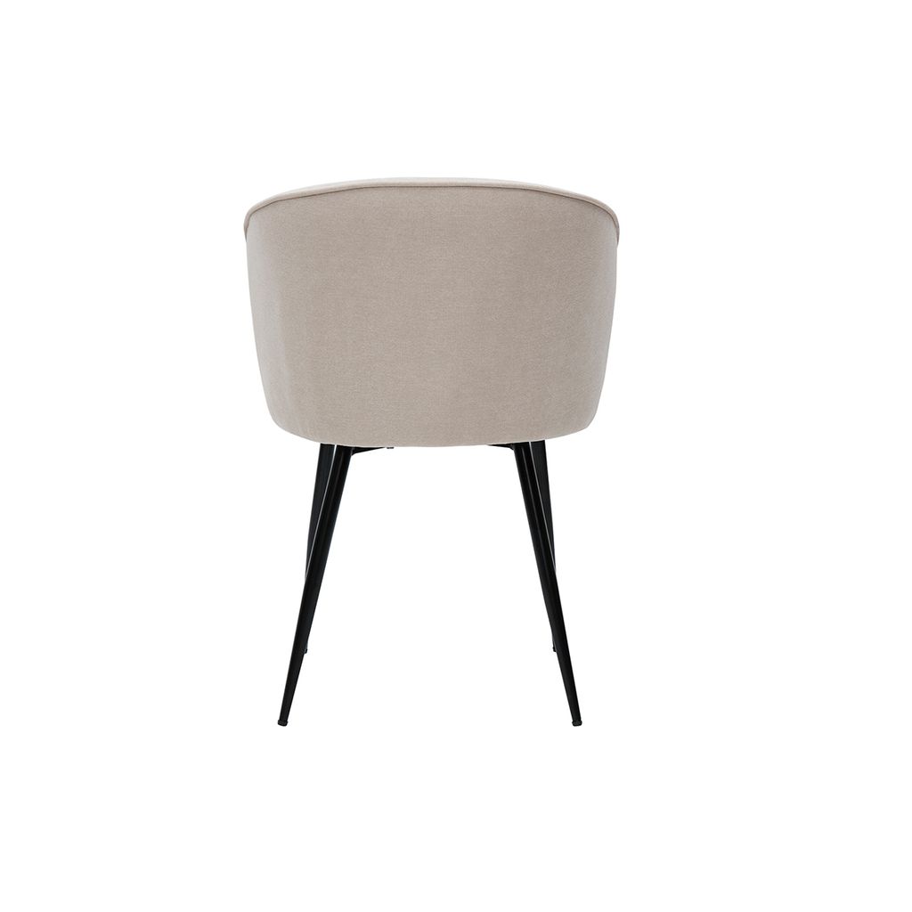 Miliboo - Designer-Stühle aus beigem Stoff mit Samteffekt Produktbild 6