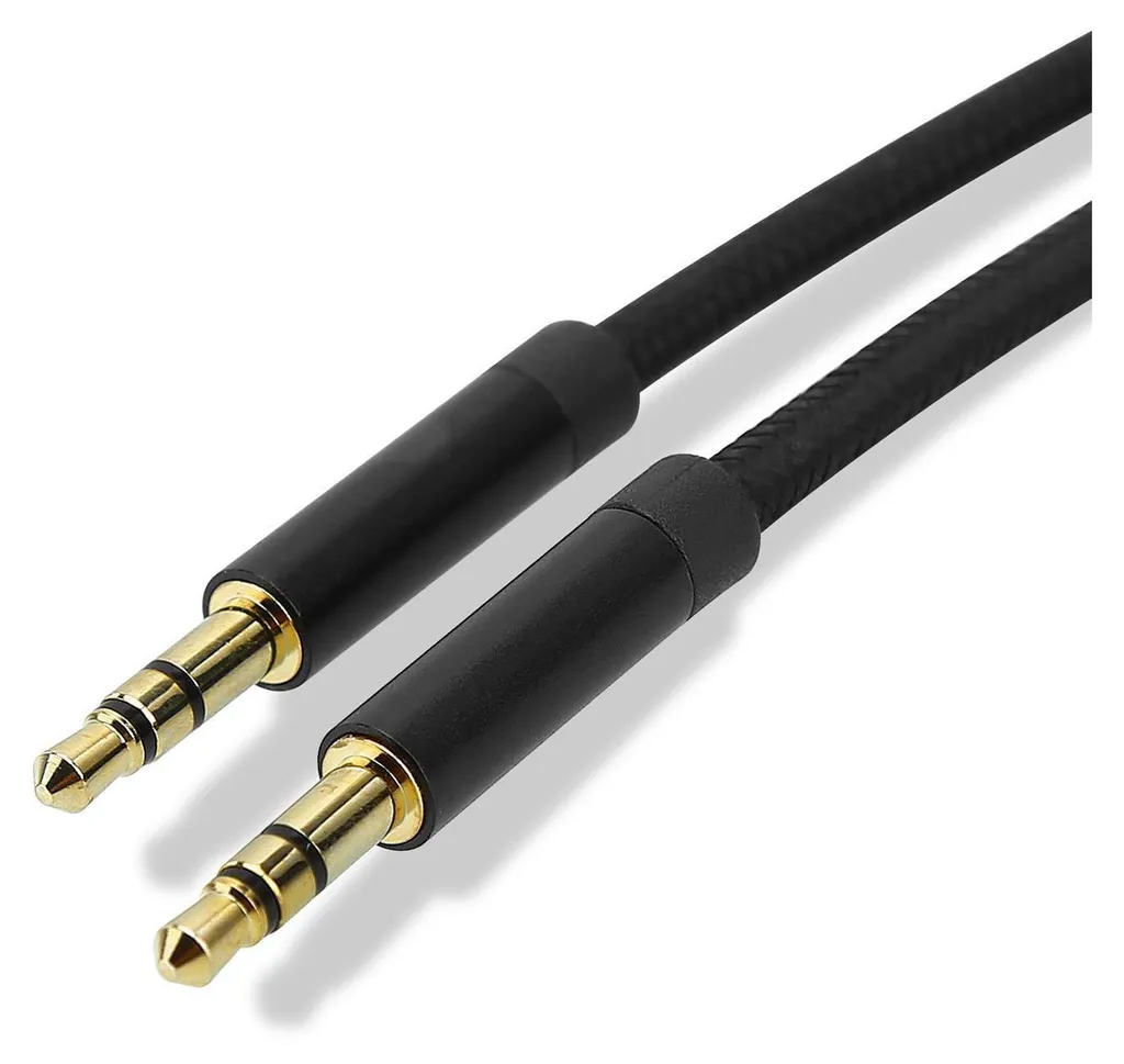 Cadorabo Cavo Jack 3.5mm 3m Nero | Audio Stereo per PC e Monitor