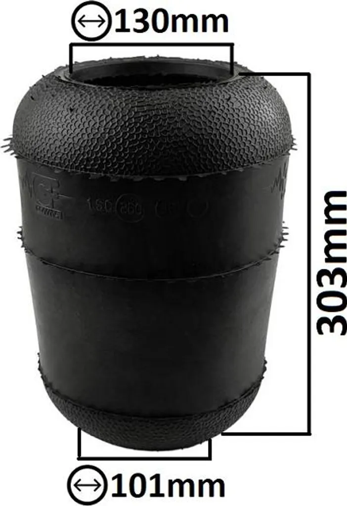 Ressort pneumatique de cabine Iveco 1SC260-30 pour confort de route