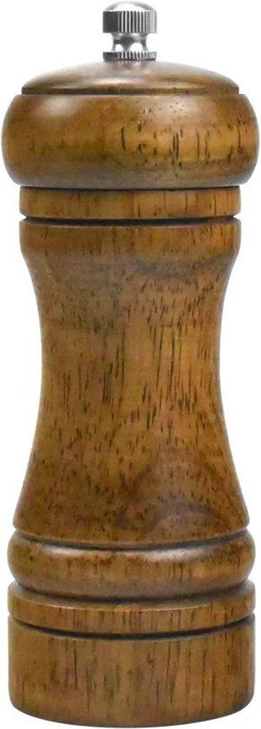 Holz Salz- und Pfeffermühle mit einstellbarer Mahlgrad - 14,5 cm
