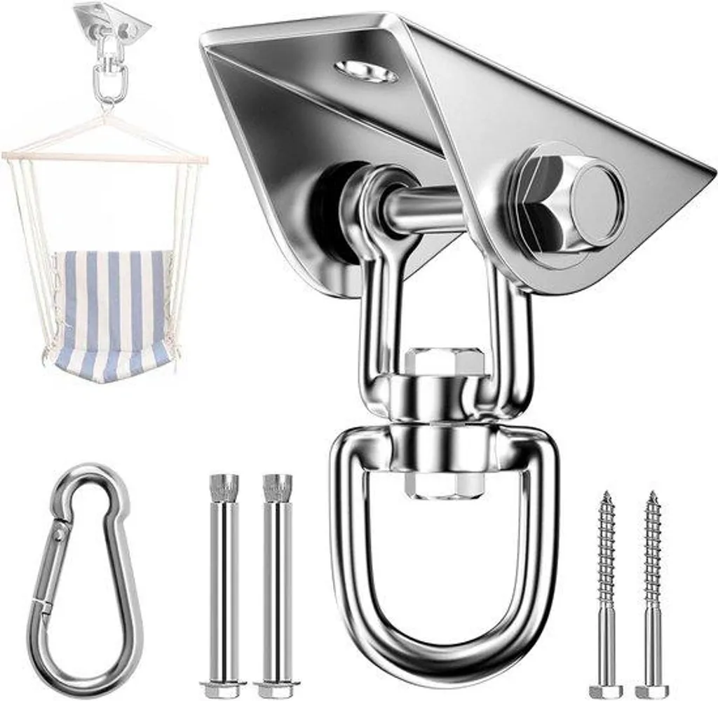Support plafond inox 450kg rotatif : fini les cordes emmêlées et usées